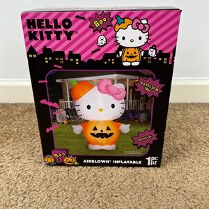 Hello Kitty Airblown Inflatable Halloween Pumpkin‎ Costume Decor 4.5 FT Tall